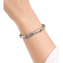 Modernes Calvin Klein Damen Edelstahl-Armband in Karabiner-Form Arm-Schmuck Handgelenk-Schmuck KJJHMD10010 Silber