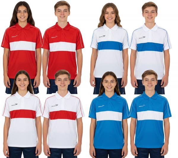 PENALTY Polo Matis Jr Kinder Polo-Hemd aus schnelltrocknendem DRY ON-Material Sport-Shirt 310703 Wei&szlig;, Rot oder Blau