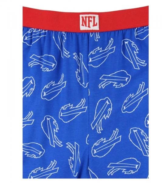 RE:COVERED X NFL Buffalo Bills Loungepants Herren Schlafanzug-Hose mit Team-Logo Baumwolle Pyjama-Hose RCNFL1397 Blau