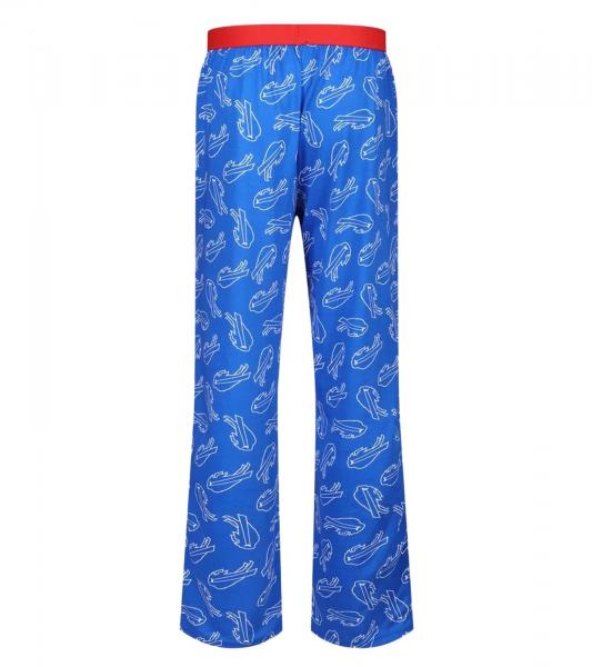RE:COVERED X NFL Buffalo Bills Loungepants Herren Schlafanzug-Hose mit Team-Logo Baumwolle Pyjama-Hose RCNFL1397 Blau