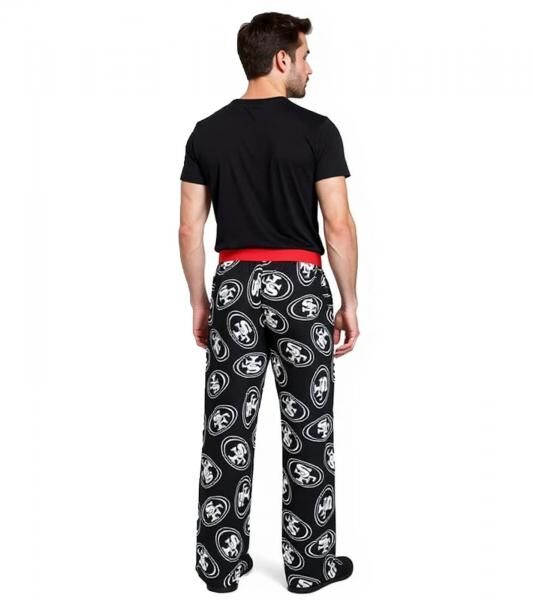 RE:COVERED X NFL San Francisco 49ers Loungepants Herren Schlafanzug-Hose mit Team-Logo Pyjama-Hose RCNFL1396 Schwarz/Wei&szlig;