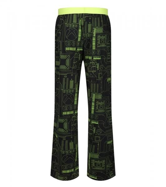 RE:COVERED X XBOX Series X Digital Loungepants Herren Schlafanzug-Hose stylische Pyjama-Hose RCXBX122 Schwarz/Neon-Gr&uuml;n