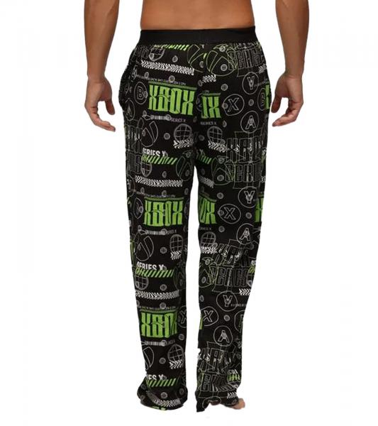 RE:COVERED X XBOX Series X Loungepants Herren Schlafanzug-Hose stylische Pyjama-Hose RCXBX123 Schwarz/Gr&uuml;n