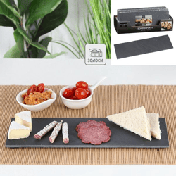 Slate plate, rectangular, approx. 30x10 cm