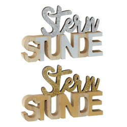 Lettering Sternstunde, 2/s , approx. 17x11cm
