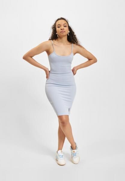 Sixth June Ribbed Mini Dresses, Light Blue