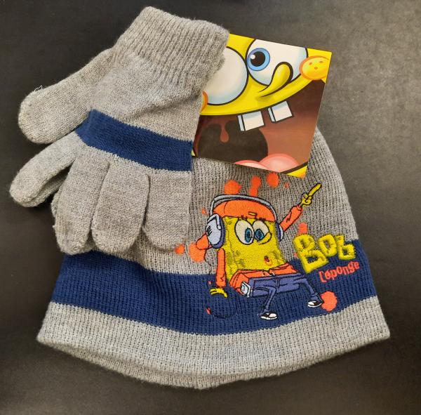 Spongebob - M&uuml;tze inklusive Handschuhe in verschiedenen Farben