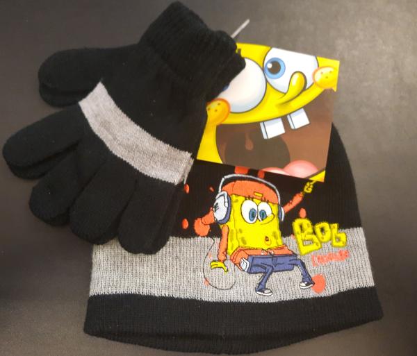 Spongebob - M&uuml;tze inklusive Handschuhe in verschiedenen Farben
