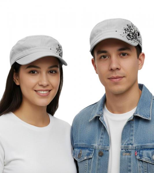 The Red Jumpsuit Apparatus Unisex Baumwoll-Cap im millit&auml;rischen Schnitt mit leicht gebogenen Schnitt FC110856RJA Wei&szlig;