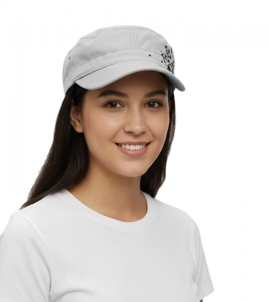 The Red Jumpsuit Apparatus Unisex Baumwoll-Cap im millit&auml;rischen Schnitt mit leicht gebogenen Schnitt FC110856RJA Wei&szlig;