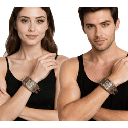 The Texas Chainsaw Massacre Armband mit Schriftzug Fan-Artikel Arm-Schmuck WB104750TCM3 Braun