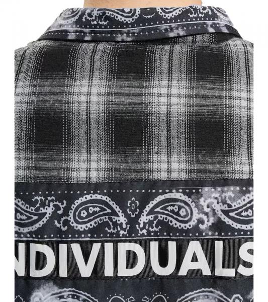vsct Checked Flannel Individual Herren Karo-Hemd mit Paisley-Muster Holzf&auml;ller-Hemd 5643319 Schwarz/Wei&szlig;