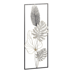 Metal wall decoration in frame, design 2, approx. 75cmH