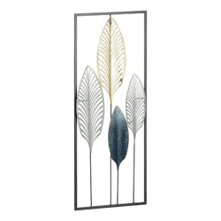 Metal wall decoration in frame, design 3, approx. 75cmH