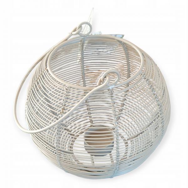 Windlicht Metall gold/taupe 18 cm 2 Stück sortiert
