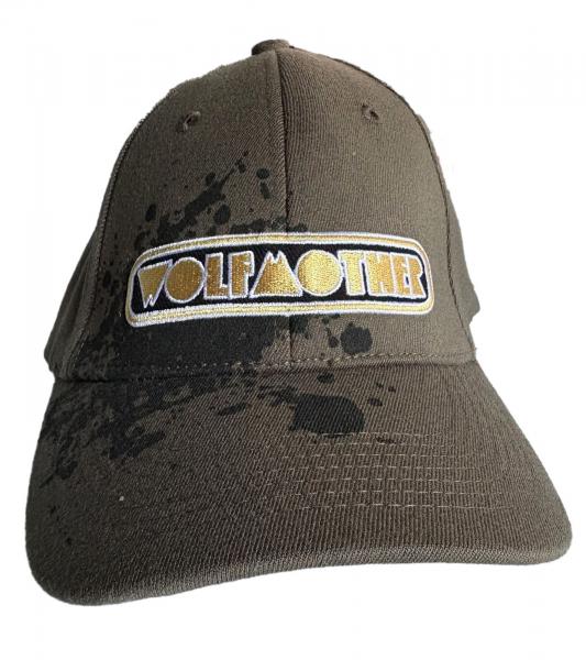 Wolfmother Unisex Rockband Trucker-Cap Baseball-Cap mit Logo-Stickerei Fan-M&uuml;tze TC110648WLM Olivgr&uuml;n