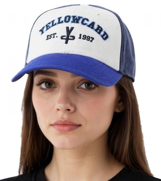 YELLOWCARD Base-Cap Pop Punk Band Fanwear mit gebogenem Schirm TC103518YWC Wei&szlig;/Blau
