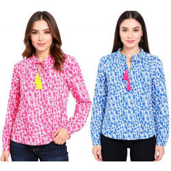 ZWILLINGSHERZ Damen Sommer-Bluse 