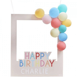 Ginger Ray Photobooth mit Luftballons Happy Birthday 72 cm