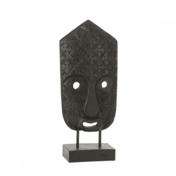 J-Line Bildmaske aus Holz, schwarz, 39 cm