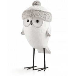 J-Line Statue Eule Winter 52 cm