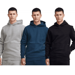 klassischer 11 PROJECT PRRavn Herren Kapuzenpullover aus Sweat Hoodie 20716672ME Grau, Schwarz oder Blau