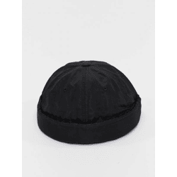 lässige Checked Flanell Unisex Cap 91 g/m² Schwarz