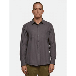 lässiges URBAN CLASSICS Herren Polo-Shirt Kordelzug Taschen 120 g/m² mit Baumwolle Grau