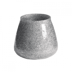 Light & Living Teelichthalter Legoli, glitzernd, silberfarben, 9 cm