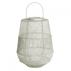 Light & Living Windlicht Motijo Weiß 39 cm