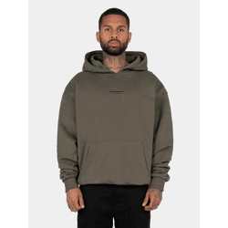 moderner MJ Gonzales Herren Hoodie große Kapuze Kapuze 460 g/m² mit Baumwolle Khaki