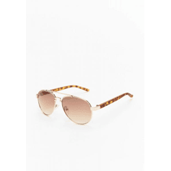 modische MSTRDS Unisex Sonnenbrille Mirror-Look Braun/Beige
