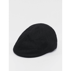 sportliche Checked Flanell Unisex Cap Stretch 307 g/m² mit Baumwolle Schwarz