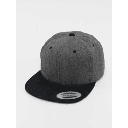 sportliche Flexfit Unisex Cap Stretch mit Baumwolle Grau/Schwarz