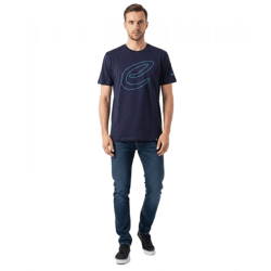 stilsicheres Formula E Herren T-Shirt nachhaltiges Baumwoll-Shirt mit Formula E Logo Sommer-Shirt Motorsport 701223608 001 Navy-Blau