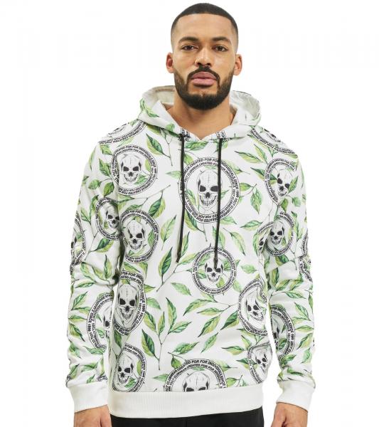 vsct Skull X Leaf Hoodie wei&szlig;