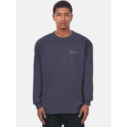 weiches Dropsize Herren Sweatshirt Rippbündchen Oversize mit Baumwolle Grau