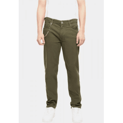 bequeme 2Y Premium Herren Jeans Stretch Ketten-Detail mit Baumwolle Beige