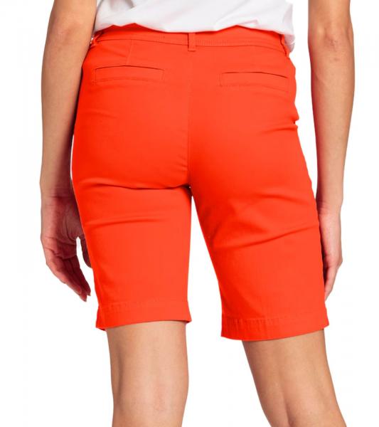 BOYENS&acute;S Damen Stoff-Bermuda kurze Sommer-Hose Baumwoll-Shorts 65408166 Rot/Orange
