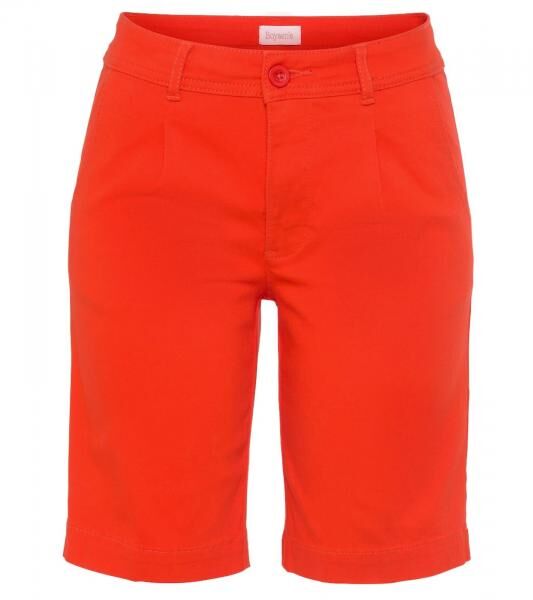 BOYENS&acute;S Damen Stoff-Bermuda kurze Sommer-Hose Baumwoll-Shorts 65408166 Rot/Orange