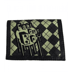 Fall Out Boy Stilvolle Band-Brieftasche mit auffälligen Motiv Gothic-Style Portemonnaie FW108967FOB Schwarz/Grün
