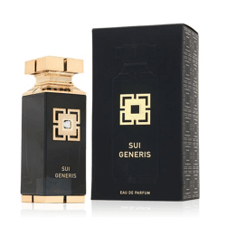 Fragrance World Sui Generis Herren Eau de Parfum mit aromatischer Frische und holziger Note Körper-Duft Parfüm 100ml Schwarz/Gold