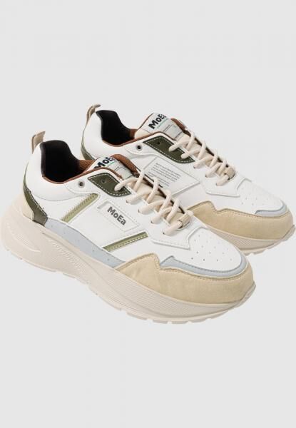l&auml;ssige MoEa Unisex Sneaker Wei&szlig;