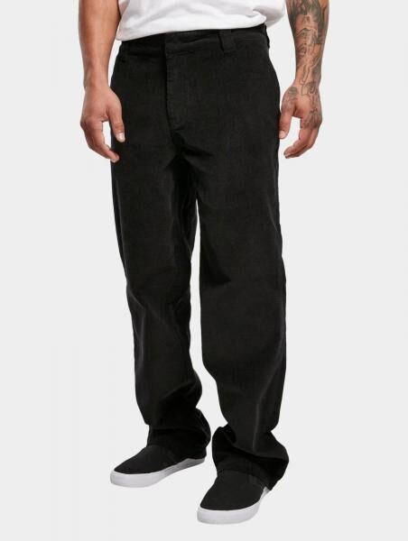 l&auml;ssige URBAN CLASSICS Herren Jeans Rei&szlig;verschluss Taschen 280 g/m&sup2; mit Baumwolle Schwarz