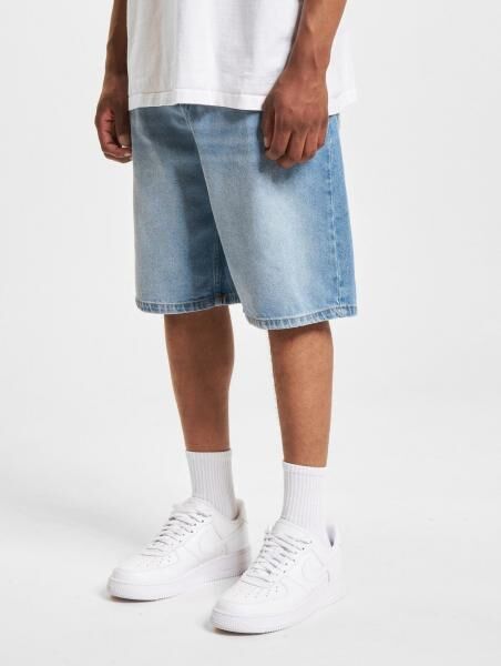 leichte DEF Herren Jeans-Shorts sommerliche Denim-Hose Blau