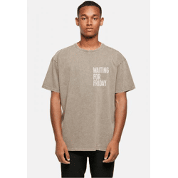 modernes Mister Tee Herren T-Shirt Oversize 240 g/m² mit Baumwolle Khaki