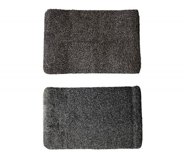 multimat Saugaktivmatte Fu&szlig;-Matte weiche T&uuml;r-Matte mit rutschfester R&uuml;ckseite 40x60cm Grau oder Braun