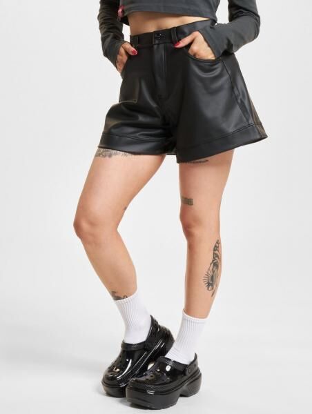 sommerliche Freddy Damen Shorts Stretch Schwarz