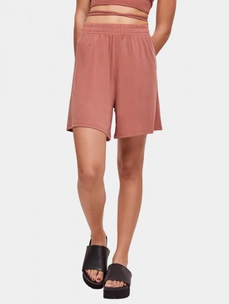 sommerliche Urban Classics Damen Shorts Taschen 200 g/m&sup2; Terracotta-Orange