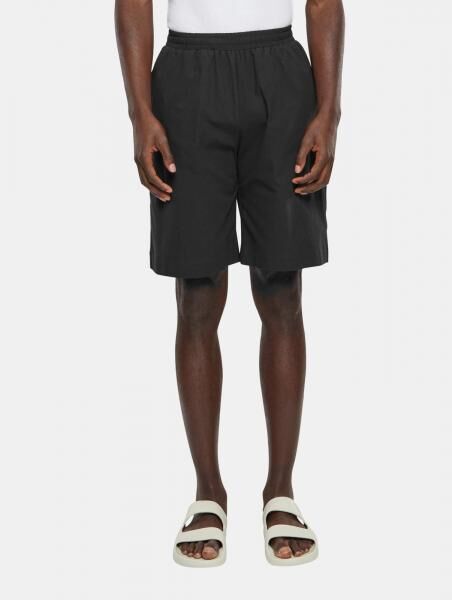 sommerliche Urban Classics Herren Baumwoll-Shorts 180 g/m&sup2; Sommer-Hose Schwarz